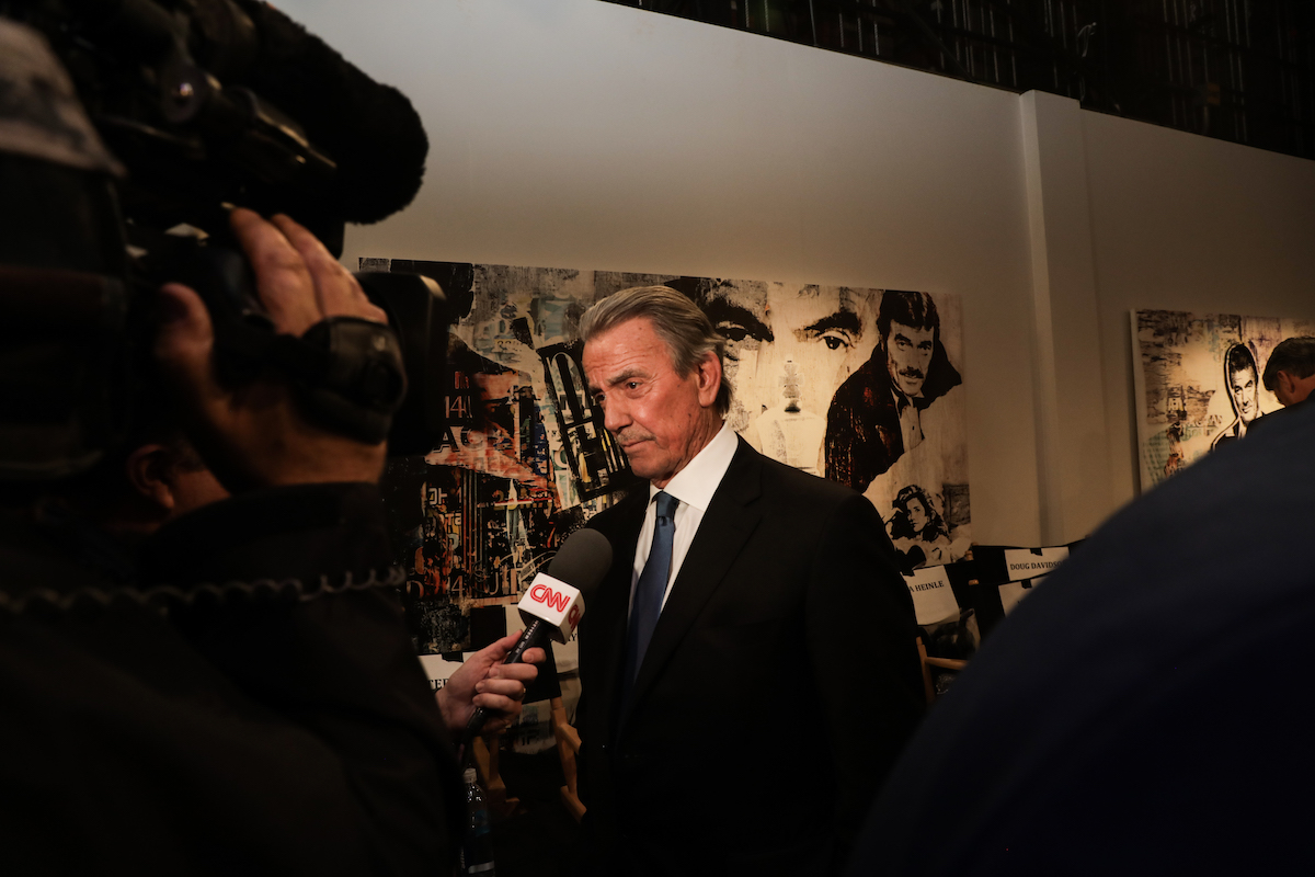 Eric Braeden is interviewed at the 40th Anniversary Of CBS' "Young And The Restless"
