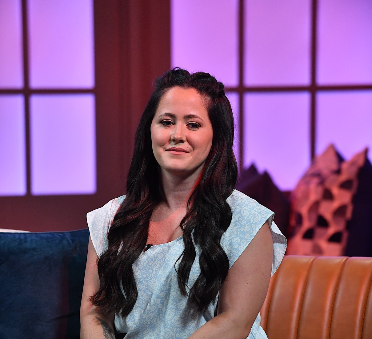Jenelle Evans is seen on the set of "Candace" on May 24, 2021 in Nashville, Tennessee