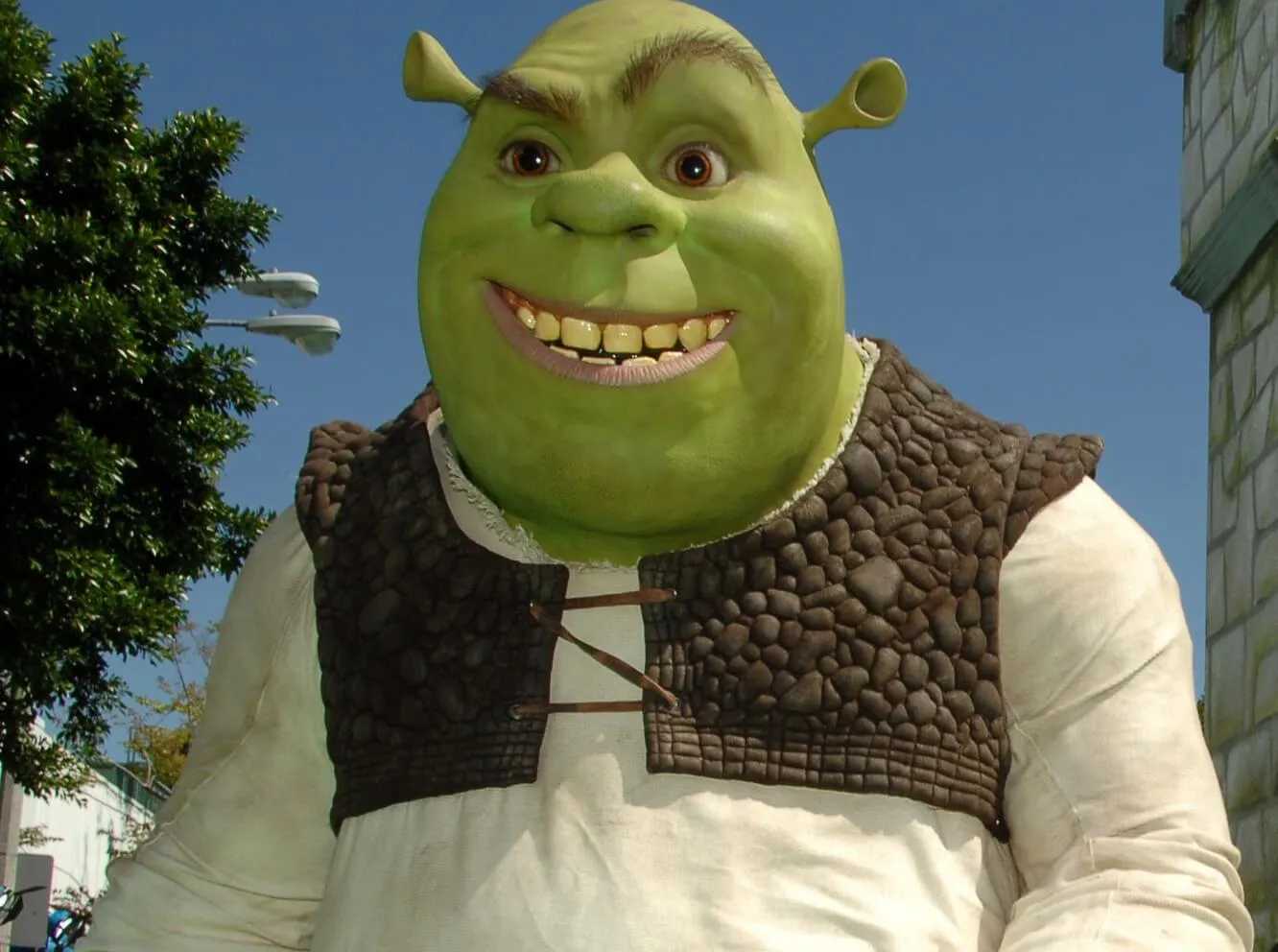Someone dressed as Shrek