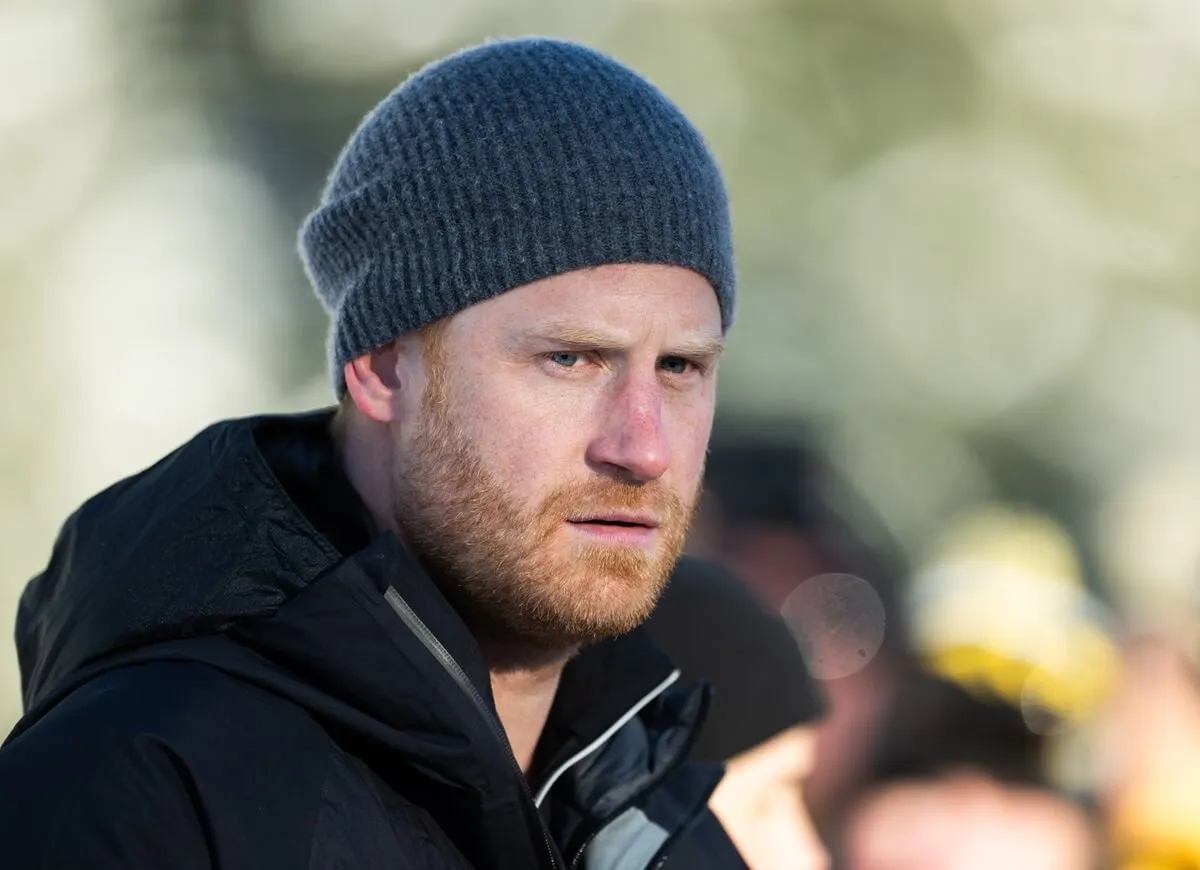Prince Harry attends the Biathlon event during the 2025 Invictus Games in Whistler, British Columbia