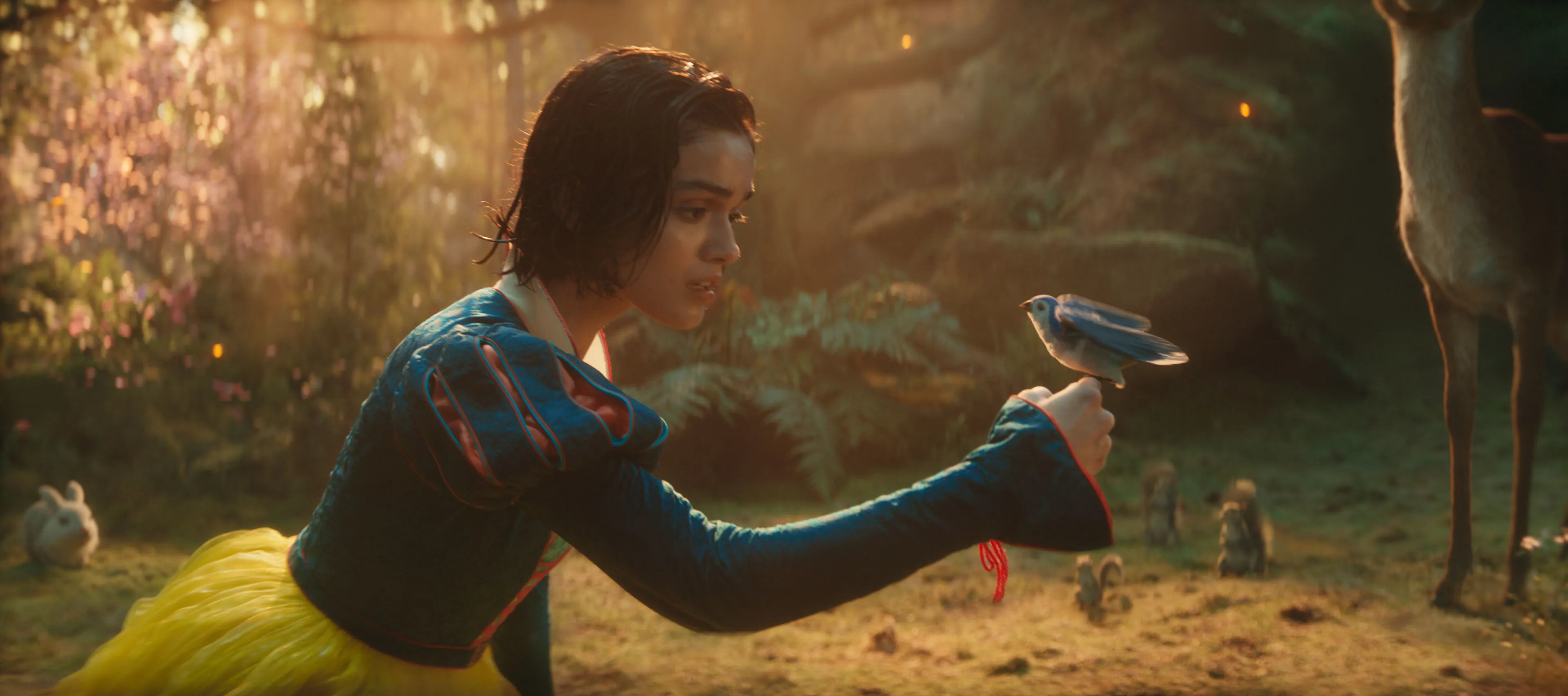 Rachel Zegler in a still from the 'Snow White' live-action film.
