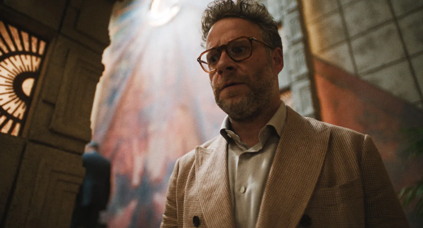 Seth Rogen in 'The Studio,' which premiers on Apple TV+ on March 26, 2025.